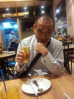 中華料理屋でビール